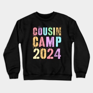 COUSIN CAMP 2024 Grandma Grandpa Summer Sleepaway Crewneck Sweatshirt